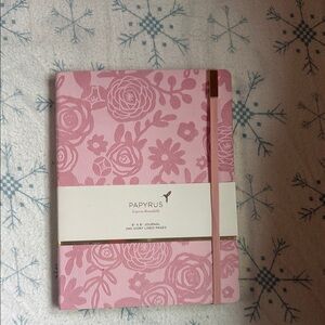 Papyrus Pink Floral Notebook